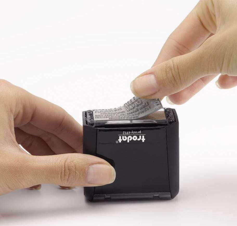 Gomma per Timbro datario con piastra Trodat 4729 (50x30mm) - Morando Timbri