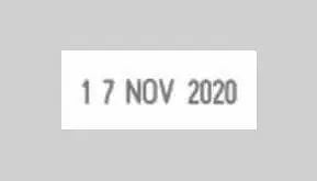 Gomma per Timbro datario con piastra Trodat 5440 (49x28mm) - Morando Timbri