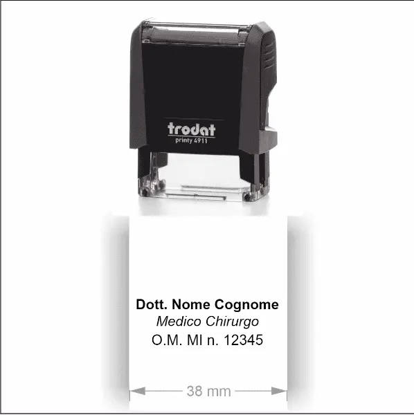 Timbro Autoinchiostrante Trodat Printy 4911 (38x14mm) - Morando Timbri