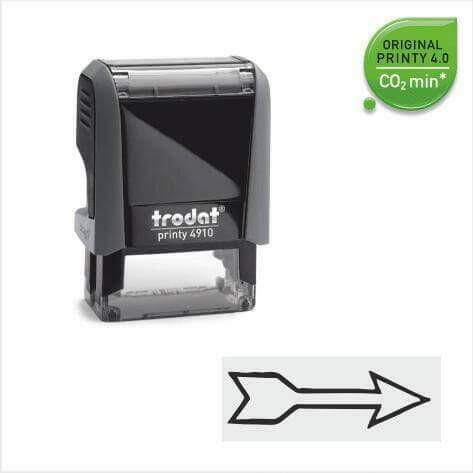Timbro con dicitura FRECCIA autoinchiostrante Trodat - Timbri24.store