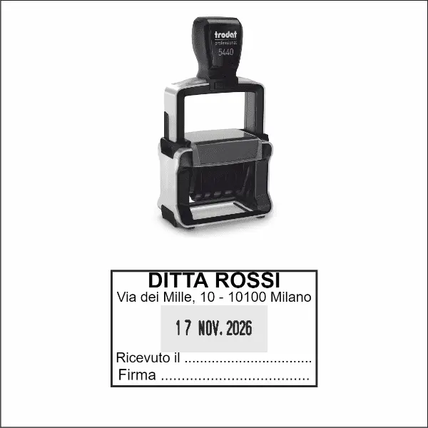 Timbro datario autoinchiostrante piastra trodat 5440 - Morando Timbri