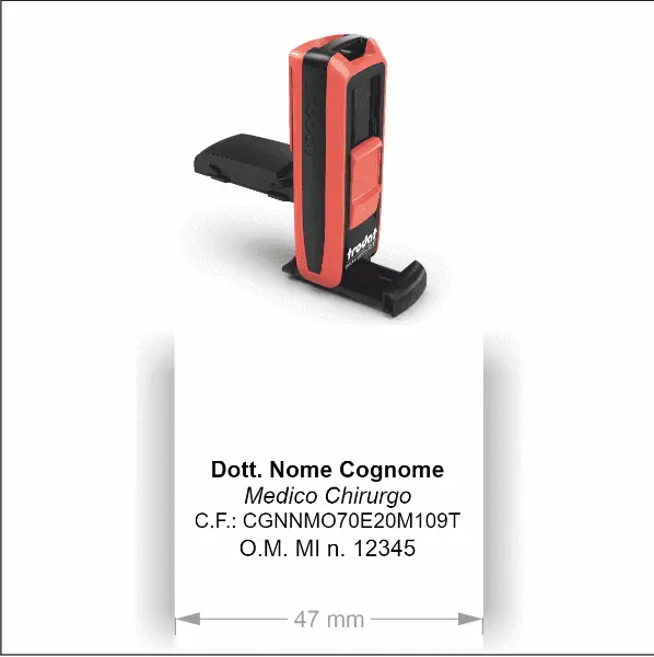 Timbro trodat pocket printy 9512 (47x18 mm) - Morando Timbri