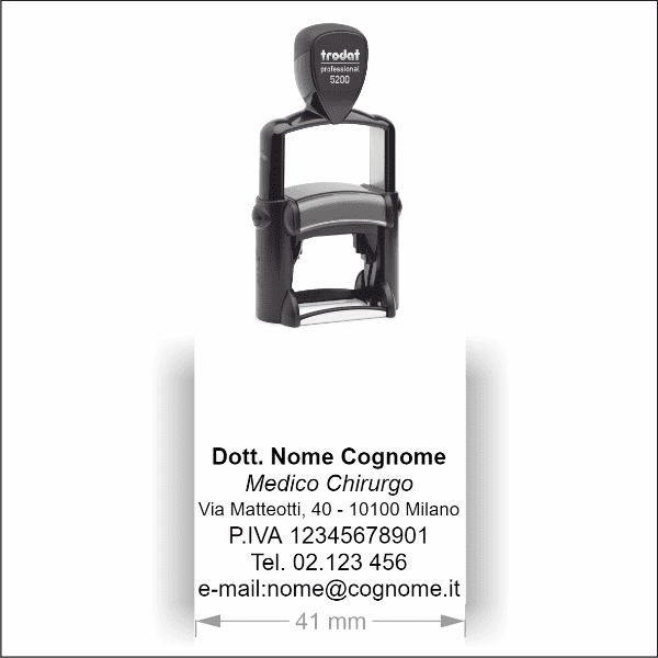 Timbro Trodat Professional 5200 (41x24 mm) - Timbri24.store