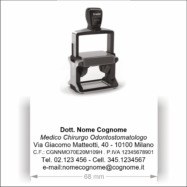 Timbro Trodat Professional 5205  (68x24 mm) - Timbri24.store