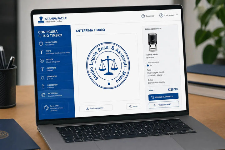 Come creare il tuo timbro personalizzato in 3 minuti con l'AI Timbri24.store