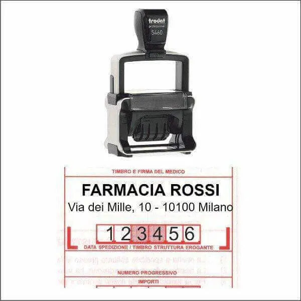 Quattro tipi di Timbri con Datario Autoinchiostrante per Farmacie e Non Solo! Timbri24.store