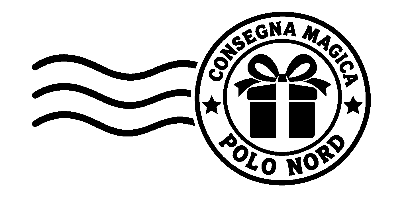 Disegno del timbro Consegna Magica – impronta in nero