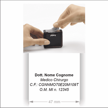 Gomma di ricambio per Timbro printy 4912 - 9412 - 9512 (47x18mm) - Morando Timbri