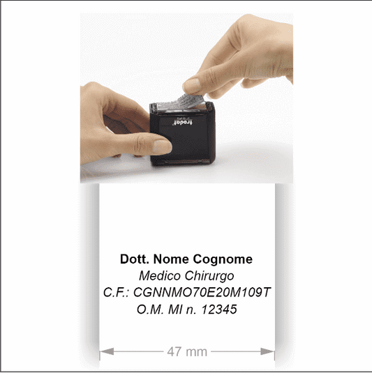 Gomma di ricambio per Timbro printy 4912 - 9412 - 9512 (47x18mm) - Morando Timbri