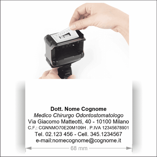 Gomma di ricambio per Timbro Professional 5205 (70x25 mm) - Morando Timbri