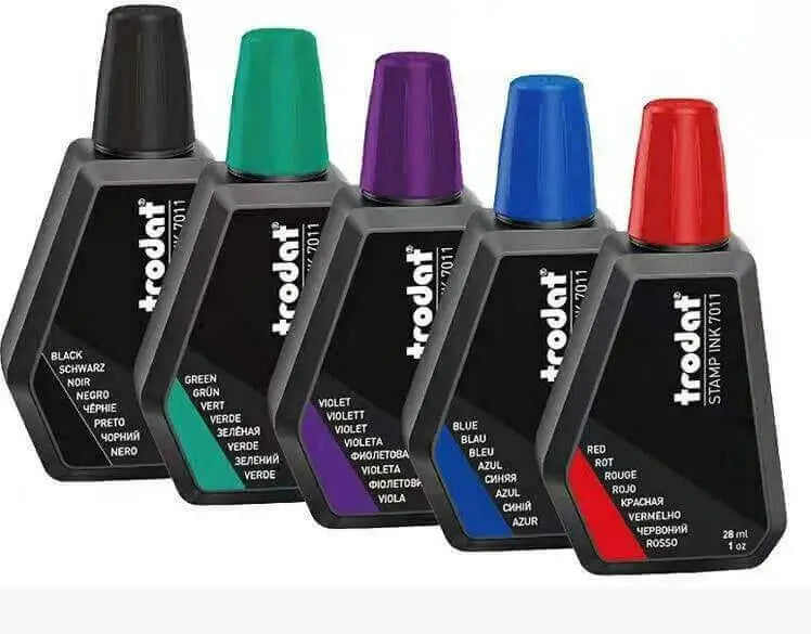 Inchiostro per timbri in gomma a base acquosa trodat 7011 - 28 ml - Morando Timbri