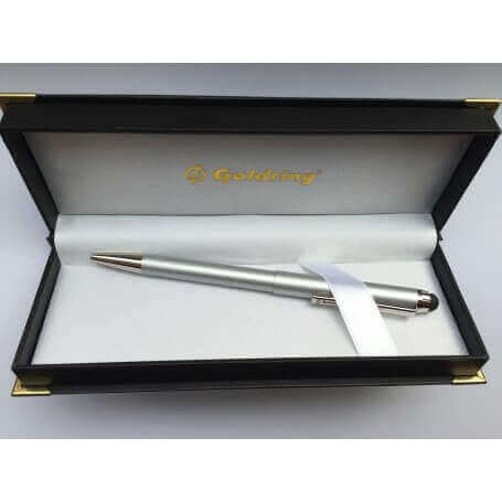 Penna a Sfera con Timbro incorporato Goldring smart style argento 309101 - Timbri24.store