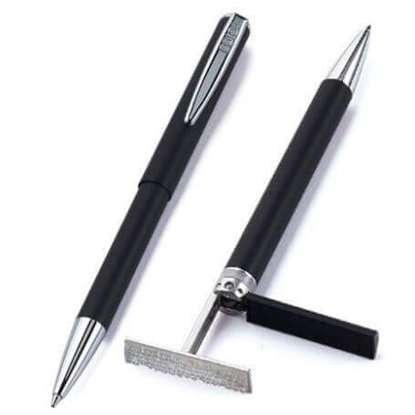 Penna a Sfera con Timbro incorporato Goldring smart style Nera 309102 - Timbri24.store