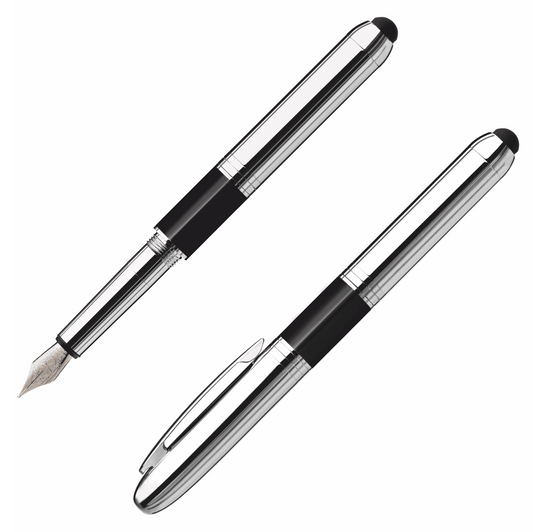 Penna Stilografica con Timbro Heri Argento 80300 - Morando Timbri