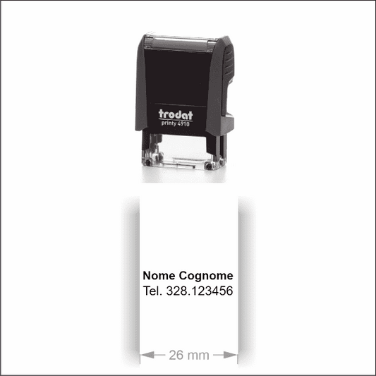 Timbro Autoinchiostrante Trodat Printy 4910 (26x9mm) - Morando Timbri