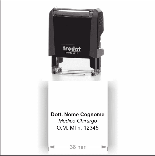 Timbro Autoinchiostrante Trodat Printy 4911 (38x14mm) - Morando Timbri