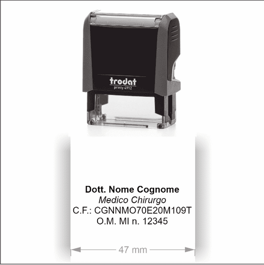 Timbro Autoinchiostrante Trodat Printy 4912 (47x18mm) - Morando Timbri