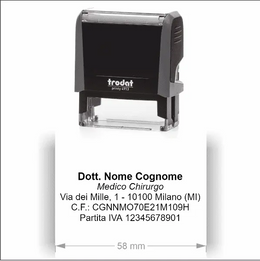 Timbro Autoinchiostrante Trodat Printy 4913 (58x22mm)