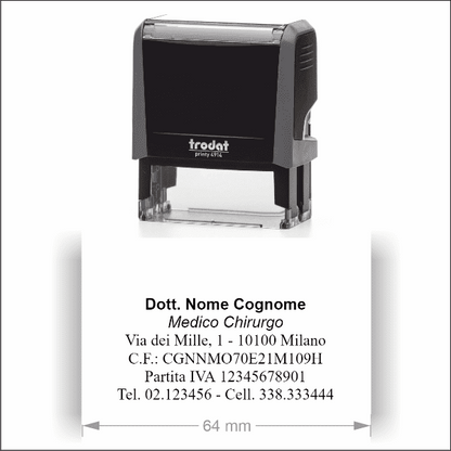 Timbro Autoinchiostrante Trodat Printy 4914 (64x26mm) - Morando Timbri
