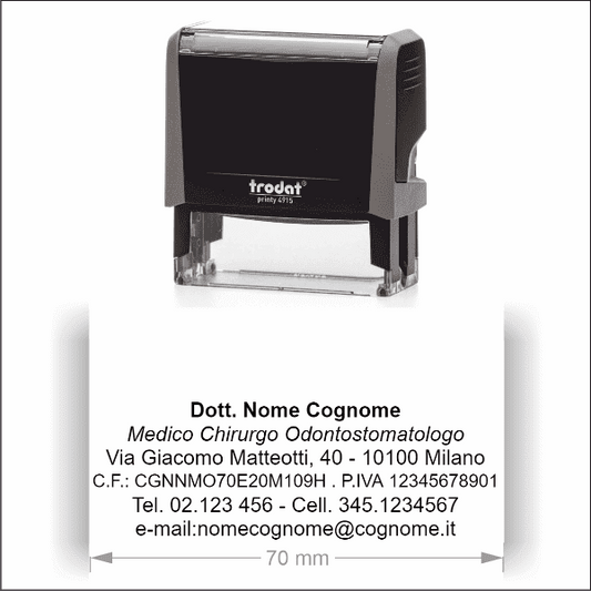 Timbro Autoinchiostrante Trodat Printy 4915 (71x25mm) - Morando Timbri