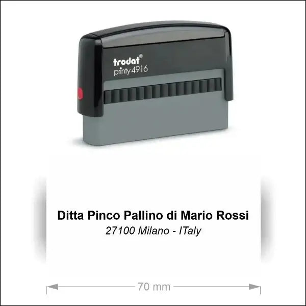 Timbro Autoinchiostrante Trodat Printy 4916 (70x10mm) - Morando Timbri