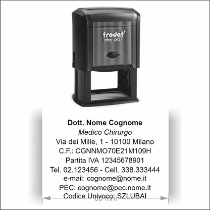 Timbro Autoinchiostrante Trodat Printy 4927 (60x40mm) - Morando Timbri