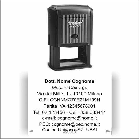 Timbro Autoinchiostrante Trodat Printy 4927 (60x40mm) - Morando Timbri