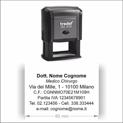 Timbro Autoinchiostrante Trodat Printy 4928 (60x33mm) - Morando Timbri