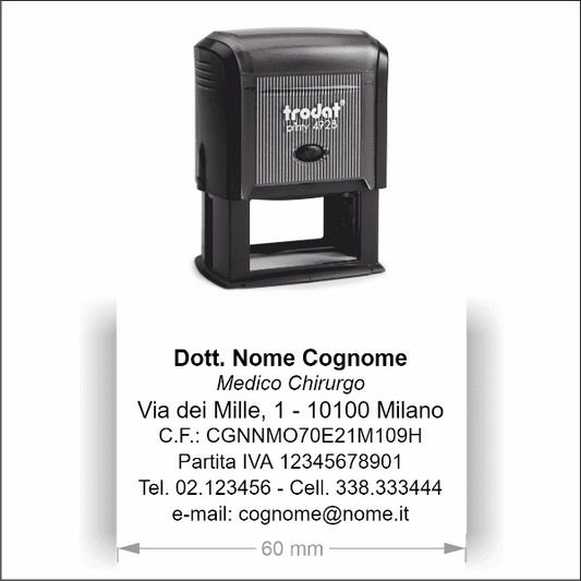 Timbro Autoinchiostrante Trodat Printy 4928 (60x33mm) - Morando Timbri