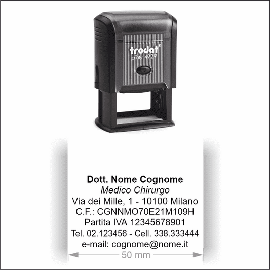 Timbro Autoinchiostrante Trodat Printy 4929 (50x30mm) - Morando Timbri