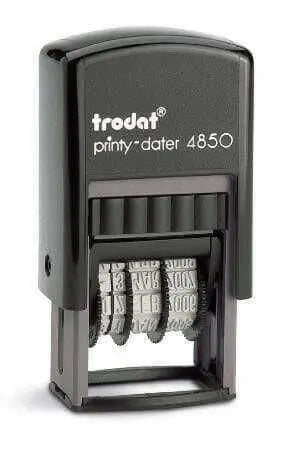 Timbro Datario Autoinchiostrante con piastra Trodat 4850 - Morando Timbri