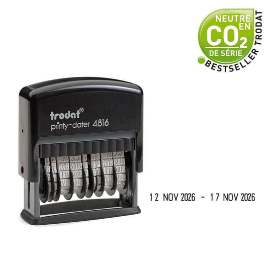 Timbro Datario autoinchiostrante doppio 4816 - 3,8mm - Morando Timbri