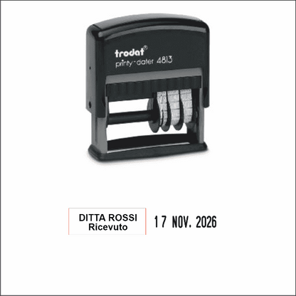 Timbro Datario Autoinchiostrante piastra Trodat 4813 - Morando Timbri
