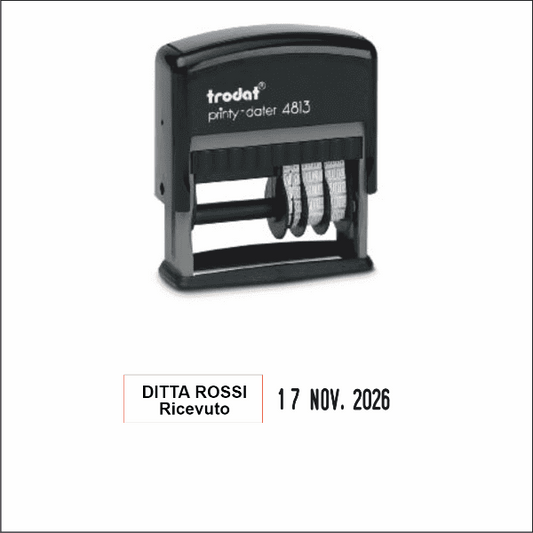 Timbro Datario Autoinchiostrante piastra Trodat 4813 - Morando Timbri
