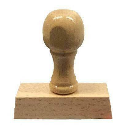 Timbro manuale in legno 100x20 mm max 4 righe - Timbri24.store