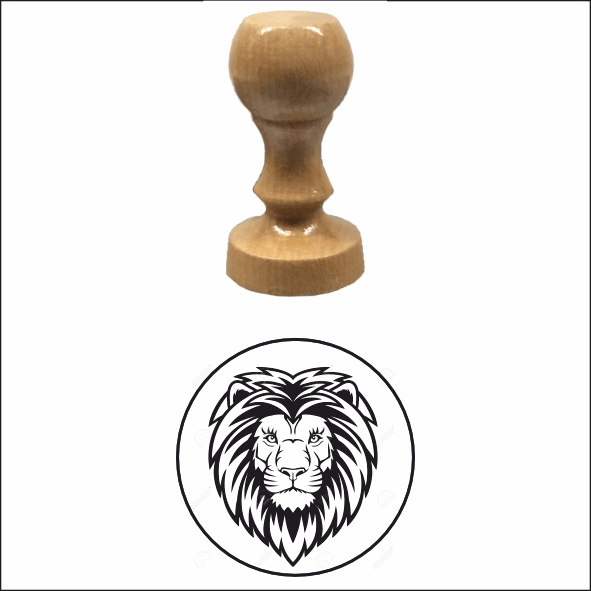 Timbro manuale in legno rotondo Ø 70 mm - Morando Timbri