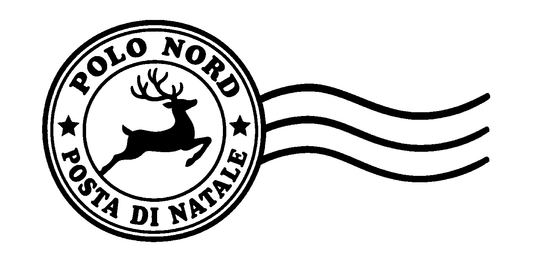 Disegno del timbro Polo Nord – impronta in nero