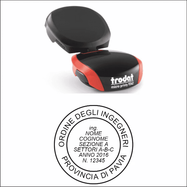 Timbro Trodat Micro Printy 9342 (ø 42 mm) - Morando Timbri