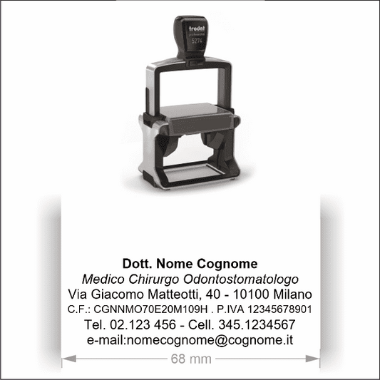 Timbro Trodat Professional 5205 (68x24 mm) - Morando Timbri